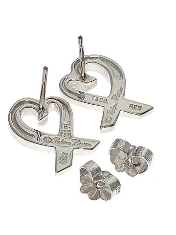 Tiffany & Co. Tiffany &amp; Co. Loving Heart Earrings, Silver, Women's. (view 2)