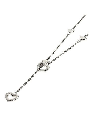 Tiffany & Co. Tiffany Heart Link Lariat Necklace, Silver, Women's, TIFFANY&amp;Co. (view 1)