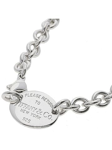 Tiffany & Co. Tiffany &amp; Co. Return to Oval Tag Necklace, Silver, Women's. (view 1)