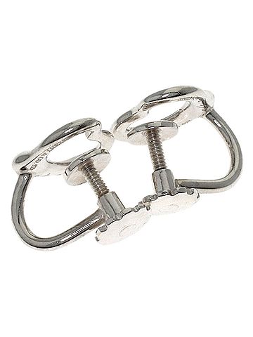 Tiffany & Co. Tiffany &amp; Co. Open Heart Earrings, Silver, Women's. (view 2)