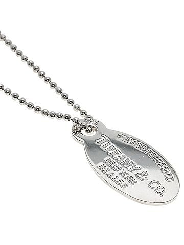 Tiffany & Co. Tiffany &amp; Co. Return to Oval Tag Long Necklace, Silver, Women's. (view 1)