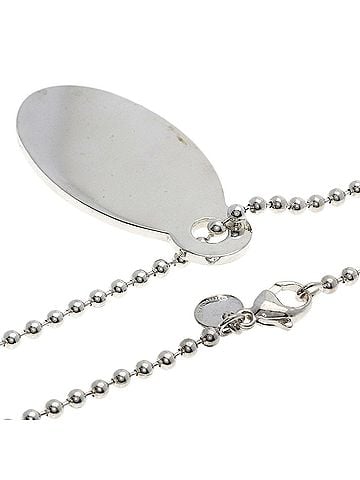 Tiffany & Co. Tiffany &amp; Co. Return to Oval Tag Long Necklace, Silver, Women's. (view 2)