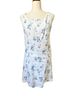 Reformation Floral White Blue Casual Dress Size 6 - photo 3