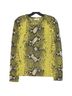 Equipment 100% Cashmere Snake Print Yellow Pullover Sweater Size XS - photo 1