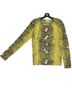 Equipment 100% Cashmere Snake Print Yellow Pullover Sweater Size XS - photo 4
