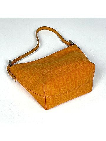 Fendi Fendi Zucchino Pattern Handbag Pouch Canvas Orange 8BK031 Women's (view 2)
