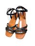 Jellypop 100% Leather Aztec Or Tribal Print Black Sandals Size 10 - photo 4