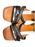 Jellypop 100% Leather Aztec Or Tribal Print Black Sandals Size 10 - photo 15