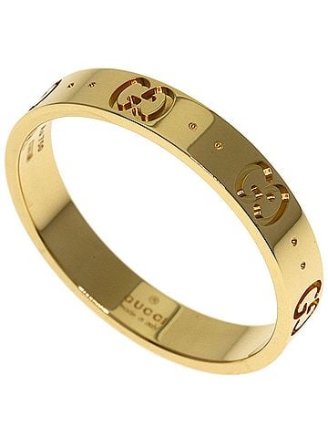 Gucci Gucci Icon #25 Ring, 18K Yellow Gold, Men's GUCCI (view 1)