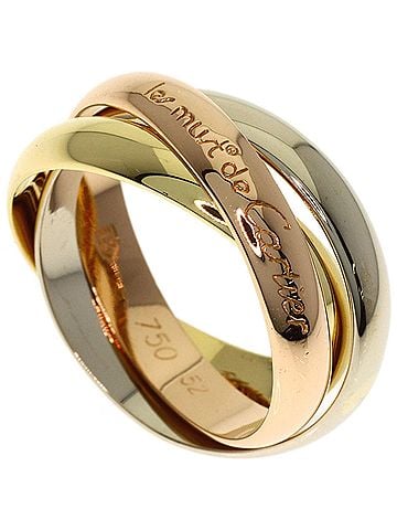 Cartier Cartier Trinity #52 Ring - 18K Yellow Gold/18K Pink White Gold Women's CARTIER (view 1)