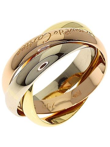 Cartier Cartier Trinity #52 Ring - 18K Yellow Gold/18K Pink White Gold Women's CARTIER (view 2)