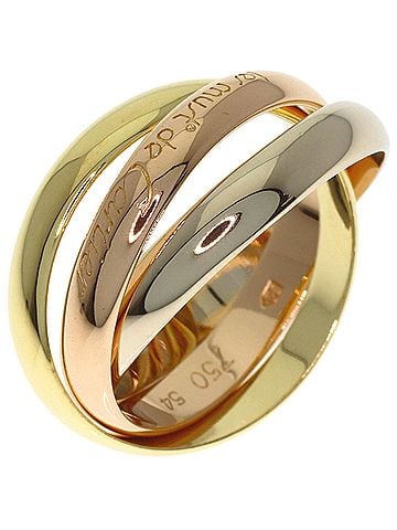 Cartier Cartier Trinity #54 Ring - 18K Yellow Gold/18K Pink White Gold Women's CARTIER (view 2)