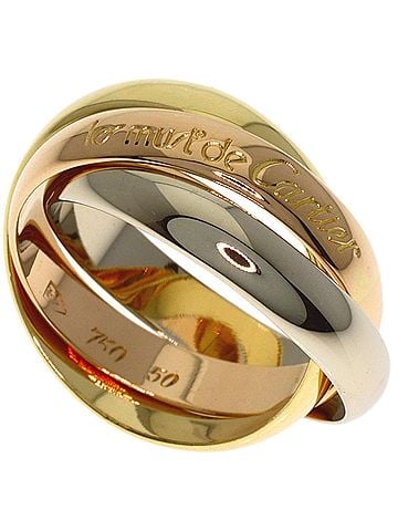 Cartier Cartier Trinity #50 Ring - 18K Yellow Gold/18K Pink White Gold Women's CARTIER (view 1)