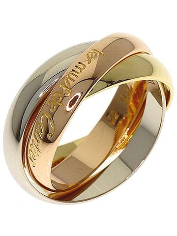 Cartier Cartier Trinity #50 Ring - 18K Yellow Gold/18K Pink White Gold Women's CARTIER (view 2)