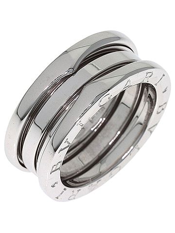 Bvlgari BVLGARI B-zero1 2-band ring #51, 18K white gold, women's. (view 2)
