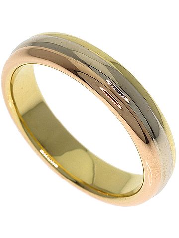 Cartier Cartier Three-Color #53 Ring - 18K Yellow Gold/18K Pink White Gold Women's CARTIER (view 1)