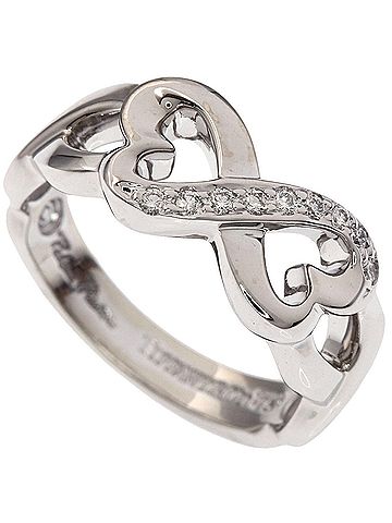 Tiffany & Co. Tiffany &amp; Co. Loving Heart Diamond Ring, 18K White Gold, Women's. (view 1)