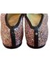 Kate Spade New York Print Multi Color Black Gold Flats Size 6 1/2 - photo 5