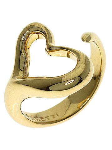 Tiffany & Co. Tiffany &amp; Co. Open Heart Ring, 18K Yellow Gold, Women's. (view 2)