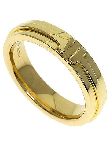Tiffany & Co. Tiffany &amp; Co. T Narrow Ring, 18K Yellow Gold, Women's Ring. (view 1)