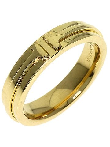 Tiffany & Co. Tiffany &amp; Co. T Narrow Ring, 18K Yellow Gold, Women's Ring. (view 2)