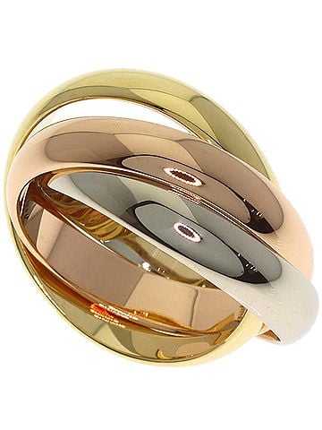 Cartier Cartier Trinity MM #49 Ring - 18K Yellow Gold/18K Pink White Gold Women's CARTIER (view 1)