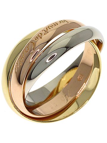 Cartier Cartier Trinity #53 Ring - 18K Yellow Gold/18K Pink White Gold Women's CARTIER (view 2)