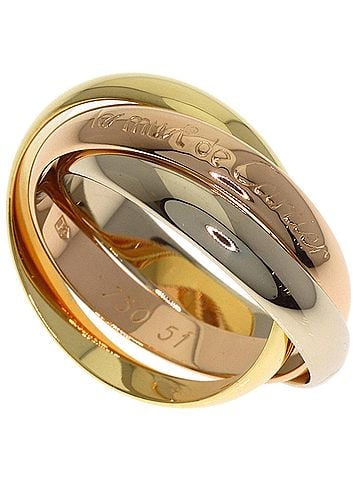 Cartier Cartier Trinity #51 Ring - 18K Yellow Gold/18K Pink White Gold Women's CARTIER (view 1)