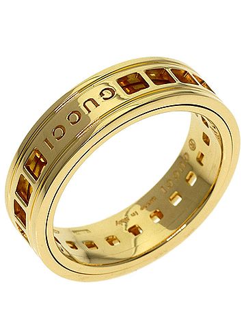 Gucci Gucci Scroll #12 Ring, 18K Yellow Gold, Women's. (view 2)