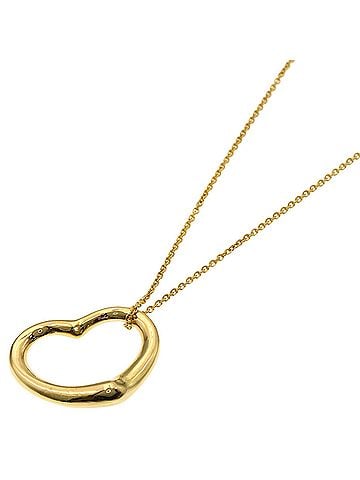 Tiffany & Co. Tiffany &amp; Co. Open Heart Necklace, 18K Yellow Gold, Women's. (view 1)