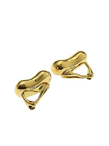 Tiffany & Co. Tiffany Bean Earrings, 18K Yellow Gold, Women's, TIFFANY&amp;Co. (view 2)