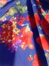 Skies Are Blue 100% Polyester Floral Blue Red Green Yellow Short Sleeve Blouse Size S (petite) - photo 4