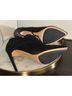 L.A.M.B. 100% Suede Solid Black Heels Size 8 1/2 - photo 6