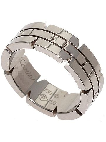 Cartier Cartier Tank Française #50 Ring, 18K White Gold, Women's, CARTIER (view 1)
