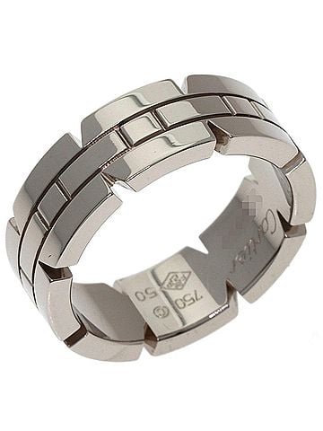 Cartier Cartier Tank Française #50 Ring, 18K White Gold, Women's, CARTIER (view 2)