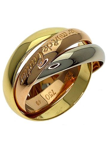 Cartier Cartier Trinity #49 Ring - 18K Yellow Gold/18K White Pink Gold Women's CARTIER (view 2)