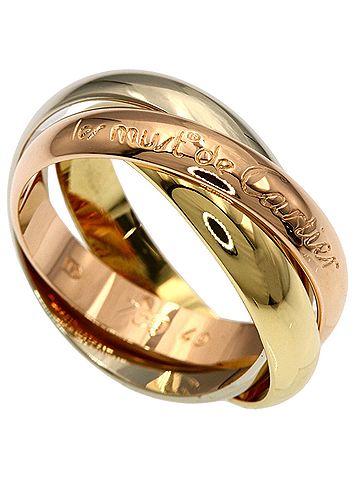 Cartier Cartier Trinity #49 Ring - 18K Yellow Gold/18K Pink White Gold Women's CARTIER (view 1)