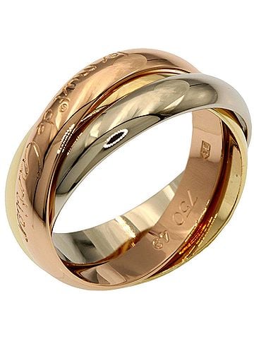 Cartier Cartier Trinity #49 Ring - 18K Yellow Gold/18K Pink White Gold Women's CARTIER (view 2)