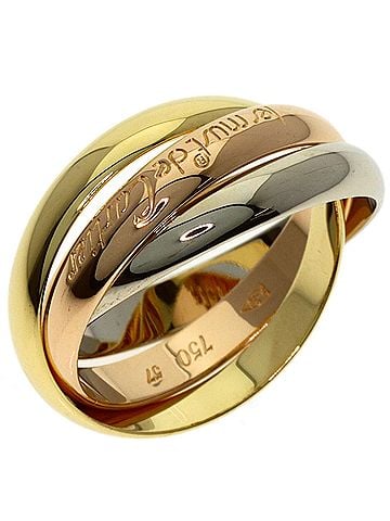 Cartier Cartier Trinity #57 Ring - 18K Yellow Gold/18K White Pink Gold Women's CARTIER (view 2)