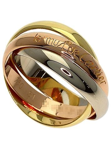 Cartier Cartier Trinity #51 Ring - 18K Yellow Gold/18K White Pink Gold Women's CARTIER (view 1)