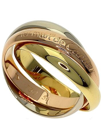 Cartier Cartier Trinity #51 Ring - 18K Yellow Gold/18K White Pink Gold Women's CARTIER (view 1)