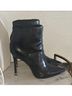 Michael Kors 100% Leather Solid Black Ankle Boots Size EU 37 1/2 - photo 4