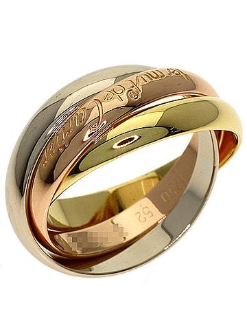 Cartier Cartier Trinity #52 Ring - 18K Yellow Gold/18K White Pink Gold Women's CARTIER (view 2)