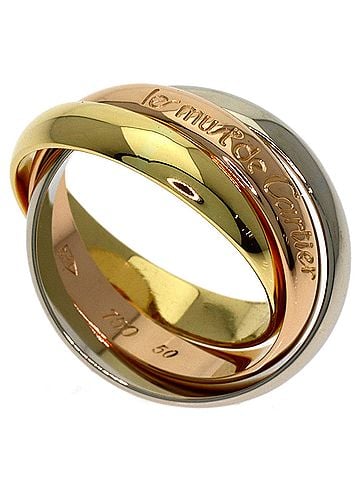Cartier Cartier Trinity #50 Ring - 18K Yellow Gold/18K White Pink Gold Women's CARTIER (view 1)
