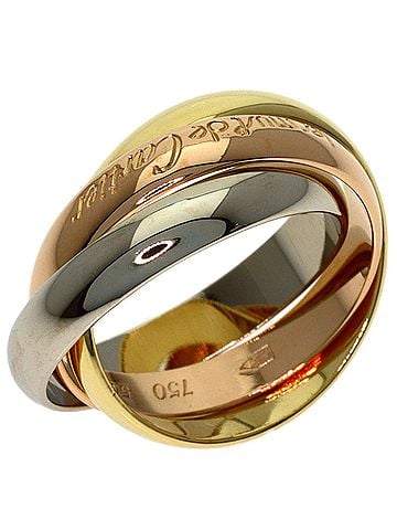 Cartier Cartier Trinity #50 Ring - 18K Yellow Gold/18K White Pink Gold Women's CARTIER (view 2)