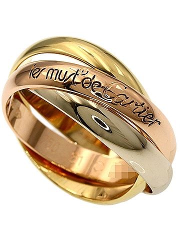 Cartier Cartier Trinity #51 Ring - 18K Yellow Gold/18K Pink White Gold Women's CARTIER (view 1)