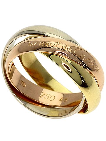 Cartier Cartier Trinity #48 Ring - 18K Yellow Gold/18K White Pink Gold Women's CARTIER (view 1)
