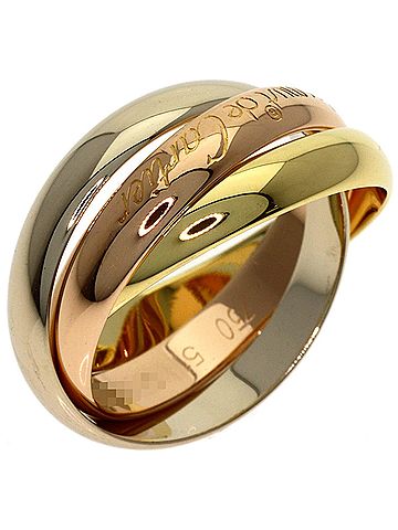 Cartier Cartier Trinity #51 Ring - 18K Yellow Gold/18K White Pink Gold Women's CARTIER (view 2)
