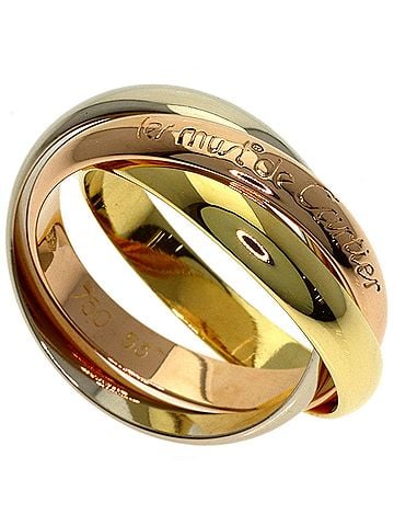 Cartier Cartier Trinity #53 Ring - 18K Yellow Gold/18K White Pink Gold Women's CARTIER (view 1)