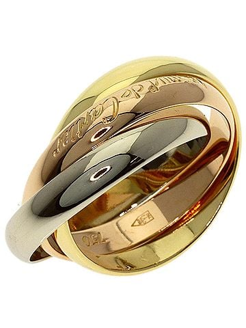 Cartier Cartier Trinity #52 Ring - 18K Yellow Gold/18K White Pink Gold Women's CARTIER (view 2)